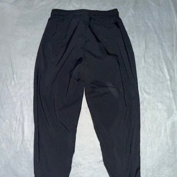 Adidas Jogger Pants Black Womens Medium Elastic Waist Athletic Tapered Leg - Picture 4 of 5
